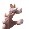 AQKILO Corgi Finger Puppet Set, Animals Puppet Show Theater Props, Novelty Toys Weird Stuff Gifts