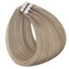 Full Shine Tape in Hair Extensions Human Hair 18 Inch Blonde Remy Human Hair Tape in Extensions Color 18/613 Ash Blonde Highlight with Platinum Blonde Invisible Hair Extensions Tape in 20Pcs 50Grams