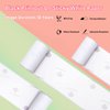 T02 Thermal Mini Sticker Printer Paper, White Self-Adhesive Paper, Black On White Paper for Journal, Photo, To Do List, 50mm x 3.5m, 3 Rolls, Keep for 10 Years (Only Compatible With T02 Printers)