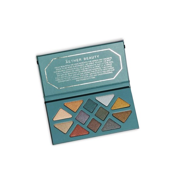 ĀTHR Moonlight Crystal Eyeshadow Palette | 12 Shades | Clean, Organic, Vegan, Cruelty-Free & Recyclable