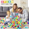 SHAHNARO 42 Pcs Magnetic Building Blocks for Kids, 3+ Years, Montessori Educational Construction Toy Set