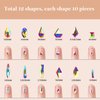 Beetles Gel Polish Nail Art Rhinestones Glue Set, 120+3456 Pcs Crystal Glass AB Rhinestone Gems & Nail Gem Glue For Nails Decoration with Nail Rhinestone Nail Brush Holiday Party Nail Design for Girls