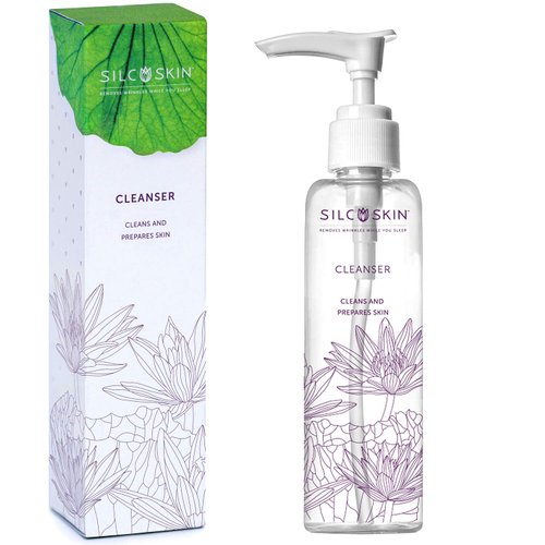 SilcSkin Cleanser - Prep Face & Body for Anti-Wrinkle Pads - Women & Men Face Wash - Gentle Makeup Remover - Glycolic Acid Free - Cruelty Free
