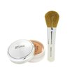 Serious Skincare BELLA ROSE PRO-MINERALS Loose Mineral Powder Makeup Foundation SPF 15 with Goat Hair Application Brush – Sheer to Full Coverage – Luminous Matte Finish – Men and Women - 0.50 oz - Tan