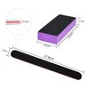 LNAUJS Nail File and Thin Buffer Block, 100/180 Grit, Professional Manicure Tools Kits, Black Nail Pedicure File and Thin Sanding Buffing Grinding Plisher File