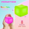4Pcs Stress Cube Fidget Toys for Party Favors, Squishy Fidget Toys for Anxiety Relief, Slow Rise Squishy Sensory Cube for Classroom Prizes, Soft Fidget Stress Cube Toys for Students Kids Adults