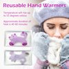 Hand Warmers Reusable, Reusable Heat Pack, Reusable Hand Warmers, Heat Packs for Hands, Heat Packs, Heat Packs for Cold Weather, Hand Click Gel Warmers, Instant Heat Packs (Pink)