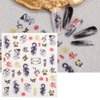 3D Black Gold Dragon Nail Art Stickers for Nail Designs Ink Dragon Nail Stickers for Women Nail Decals for Nail Art Chinese Character Mahjong Dragon Stickers for Nails Decor New Year Nail Decorations