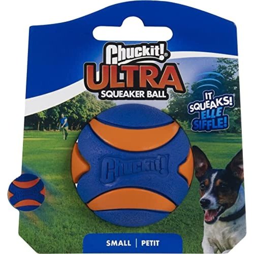 Chuckit! Ultra Squeaker Ball Dog Toy Small (2" Diameter) - Pack of 3