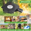 WDERAIR 120mm 12v AC Brushless BBQ Blower Fan with Speed Controller for Squirrel Cage Centrifugal Air Blower、Ventilation or Replacement inflatables and charcoal starter、Barbecue Camping