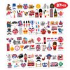 British UK Temporary Tattoos - 87PCS London England Flag Themed Stickers for Kids Birthday Party Supplies, Decorations, Favors, and Prizes - Cute Gifts for Boys and Girls Ideal School Prizes Rewards