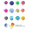 DIYUQISHI 10-Pack Colorful Sturdy Cat Toy Balls with Bells, Interactive & Energetic Play, Easy-Grab Cat Toys for All Breeds and Ages