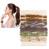 10pcs Boho Hair Ties Bracelets for Women Girls Thick Hair Accessories Braided Hair Tie Bracelet Elastic Cute Hair Ties No Damage Ponytail Holders Hairties Green