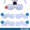 YOCTOSUN Head Mount Magnifier with 2 Led Professional Jeweler's Loupe Light Bracket and Headband are Interchangeable