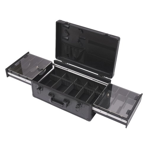 QUEWATSA Beauty Professional Barber Case, Portable Barber/Make-up Tool Organizer Case Barber Carrying Case, Salon Hair Cutting Grooming Kit Storage Organizer, Fashionable Barber Carry on Travel Case