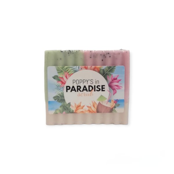 Sinarie Poppy's Paradise Bar Soap Signature Scent | Exfoliating Bar All Skin Types Oil Control Hydrating (2 Bar Pack)