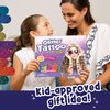 PURPLE LADYBUG Temporary Glitter Tattoo Kit - 175 No Mess Glitter Tattoos for Kids, Girls Birthday Gifts Age 8-10, Birthday Gift 6 7 8 9 10 year old Girls Sleepover Stuffs, Halloween Crafts for Kids