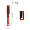 2 Pack Portable Travel Hair Brush,Foldable Hair Comb Mini Folding Hair Comb Brushes for Women with Long Curly Hair and Dry or Wet Hair