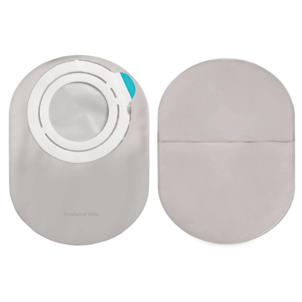 SenSura Mio Flex Closed End 8-1/4 Inch Length, Maxi 2pc System Ostomy Pouch 50 mm Flange 12216, 30 Ct