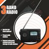 Retekess V115 Digital Radio AM FM, Portable Shortwave Radios, Rechargeable Radio Digital Tuner and Presets, Support Micro SD and AUX Record, Bass Speaker.