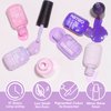 Gellen Gel Nail Polish Kit - 6 Colors Lavenders Series - Violet Lilac Rose Pink Popular Nail Gel Colors Nail Art DIY Home Gel Manicure Set