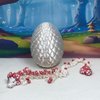 Generic 3D Printed Dragon Mushroom Dragon with Dragon Egg, Articulated 12"" White and RED Dragon, Figurine Fidget Toy, Executive Desk Toy D036