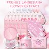 Cherry Blossom Skin Care Set, Sakura Skincare Set For Teenage Girls, Skin Care Kit For Women, Travel Skincare Set With Cream,Serum,Eye Mask,Lip Mask,Toner,Cleanser,Sleep Mask,Mud Maks 24PCS