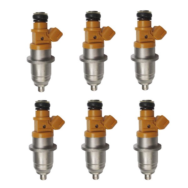 6 Pcs Fuel Injectors For 2003 & up 60V-13761-00-00 Yamaha Outboard HPDI 250 300HP