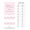 MelodySusie Semi Cured Gel Nail Strips (White French Tips)-20 PCS Classic Gel Nail Stickers, Gel Nail Wraps - UV Light Required, Durable & Salon Quality
