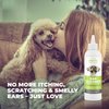 Mighty Petz Dog Ear Cleaner – Pet Ear Wash to Support Itchy, Infection Prone Ears, Yeast and Wax. Advanced & Gentle Otic Cleaning Solution. Ear Drops for Dogs and Cats - 8 oz