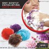 BoldnYoung (35g/pcs) Bath and Shower Sponge Loofahs Exfoliating Mesh Puff - Great for Body Wash