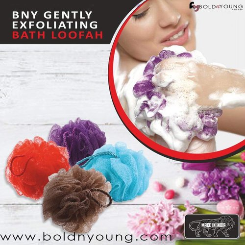 BoldnYoung (35g/pcs) Bath and Shower Sponge Loofahs Exfoliating Mesh Puff - Great for Body Wash