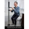 Signature Life Single Grab Bar Accessory, Compatible with The Signature Life Sure Stand Pole - Deep Bronze