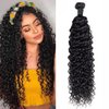 Water Wave Bundles Human Hair 1 Bundle 10A Brazilian 100% Unprocessed Virgin Human Hair Wet and Wavy Bundles Water Curly Weave Human Hair Extensions Natural Black (22 Inch)
