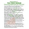 TEA TREE SERUM Piercing Aftercare - Treatment for New & Troubled Piercings - .5 fl. oz.
