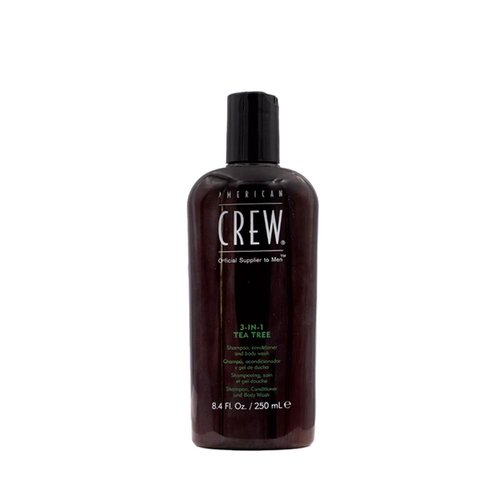American Crew Shampoo, Conditioner & Body Wash for Men, 3-in-1, Tea Tree Scent, 8.4 Fl Oz