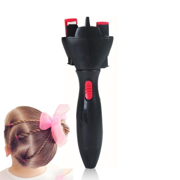 Splenssy Electronic Hair Rollers, Auto Smart DIY Hair Styling Tools, Electric Quick Twister and Braider Machine, Battery Powered (Not Included)