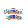 LOVESUMMER 2pieces/pack colorful acrylic rhinestones Hair Barrettes Medium French Snap Automatic Acrylic Hair Clips Rectangle Hair Clips for Women Girls Hair Accessories (style A 2pcs)