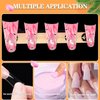 504PCS Duck Nail Tips Full Cover, Clear Duck Fan Flare Nail Tips for Acrylic Nails Professional, Extra Long Duck Nails Press On Duck Feet Style Curved Wide French False Nail for Nail Salon 12 Sizes