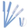 Women's Facial Razor Eyebrow Shaver Razor Brow Shaper Eyebrow Trimmer Dermaplaner Shaping Tool with Cover (Blue)
