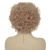 Amnenl Short Curly Blonde Wigs for Women Soft Natural Synthetic Heat Resistant Fluffy Costume Cosplay Daily Wigs