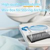 ANNWAH Dental Acrylic Archwire Organizer-Orthodontic Wire Box with Lid for Dental Clinic Arrange and Store Orthodontic Arch Wires Use(Square)