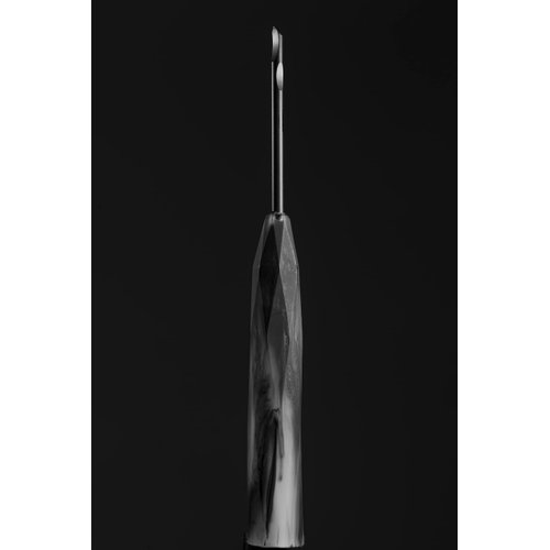 MONEST -Handmade Premium Wax Carving Tool (Storm Black-Scoop) - Food Grade Stainless Steel Tools for Globbing Sauce, Concentrates & Wax - Epoxy Resin Handle Wax Tool