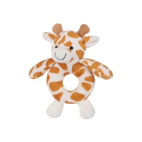Apricot Lamb Baby Lovey Giraffe Soft Rattle Toy, Plush Stuffed Animal for Newborn Soft Over 0 Months (Yellow Giraffe, 6 Inches)