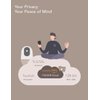 nooie Baby Monitor with Camera 2 Pack,WiFi Baby Monitor Camera,360-degree1080P,Smart Baby Camera with Motion Tracking,Night Vision,Two Way Audio&Sound Detection,Works with Alexa,SD Card and Cloud