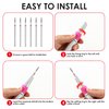12Pcs Cuticle Nail Drill Bits Advanced Safety Nails Bits Professional Manicure Drill File Bit Mini Universal Nail Bit Kit for Pedicure Gel Polishing Fast Remove Acrylic Powder Electric Efile