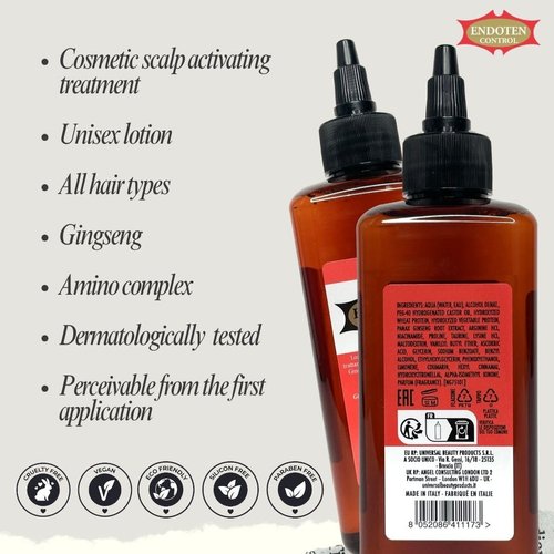 Endoten Control Lotion 200 ml - 90 Days Challenge for Stronger, Healty and shiny hair. Gingseng and Amino Acids with Protein complex. Vegan hair care. Capilar Lotion. Natural hair growth.
