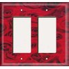 SnazzySwitch Red Roses Decorative Light Switch or Outlet Cover - Double Rocker (Decora)