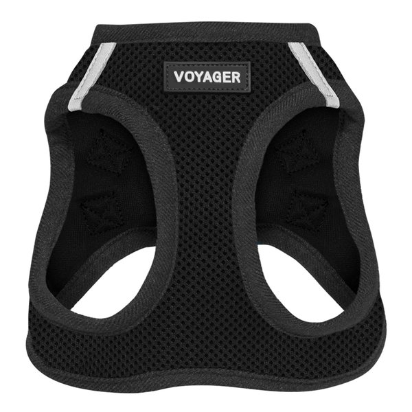 Voyager Step-In Air Dog Harness - All Weather Mesh Step in Vest Harness for Small and Medium Dogs by Best Pet Supplies - Black, M
