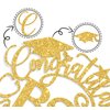 Ferburitar Congratulations BSN Cake Topper, Congrats Nurse/RN Cake Decor, 2025 Nursing School Grad Graduation Party Decorations Supplies, Gold Glitter